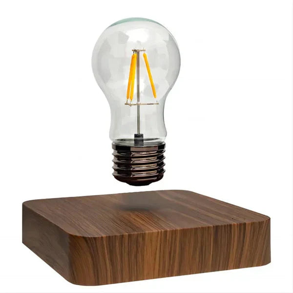 LevitaLux - Floating Bulb Lamp with Walnut Base