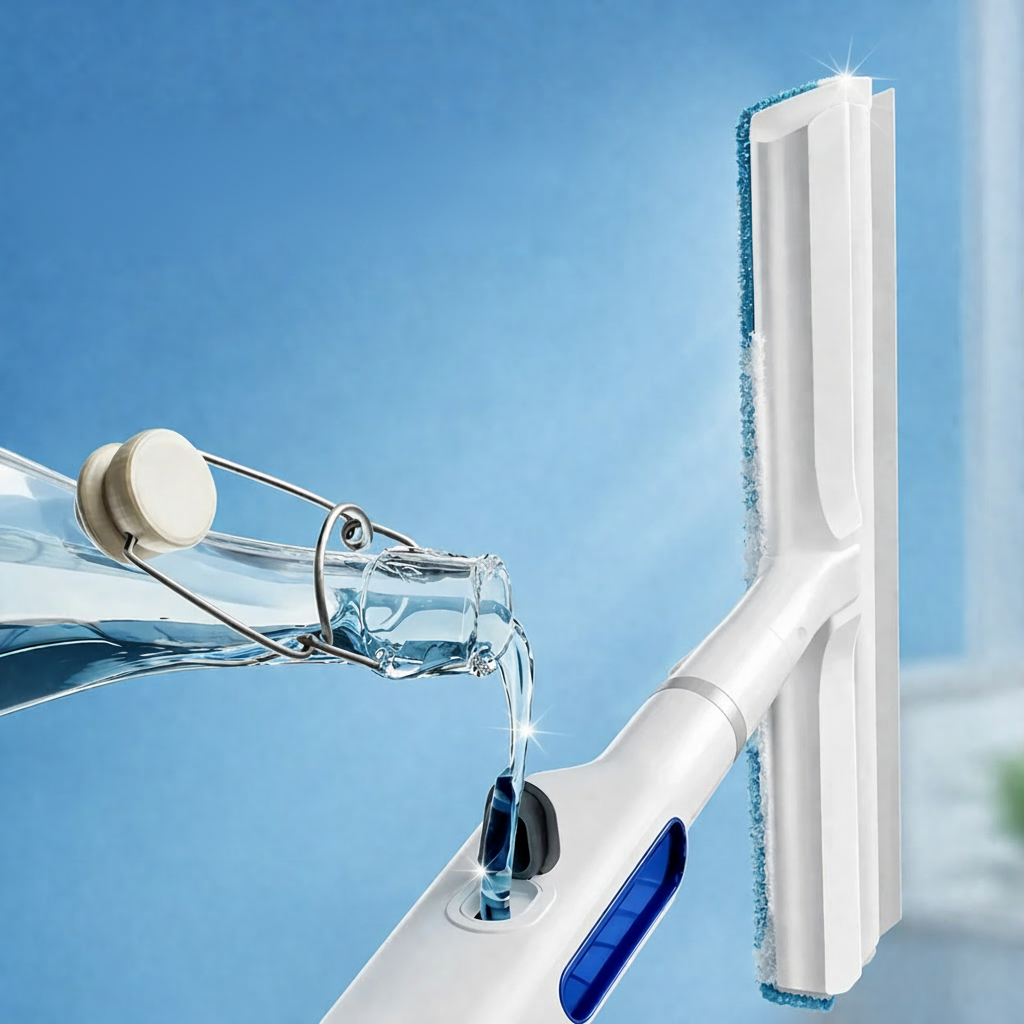 Maison Elmora | 3-in-1 Window Cleaner with Telescopic Handle & Rotating Head | Efficient Design for Spotless Surfaces 4