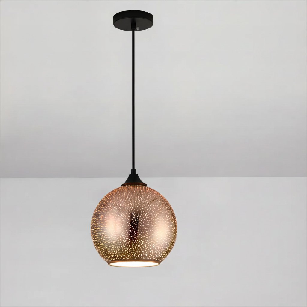 Maison Elmora | Designer Ceiling Light with Unique Perforated Design | Elegant Copper Finish for Warm Ambiance 3