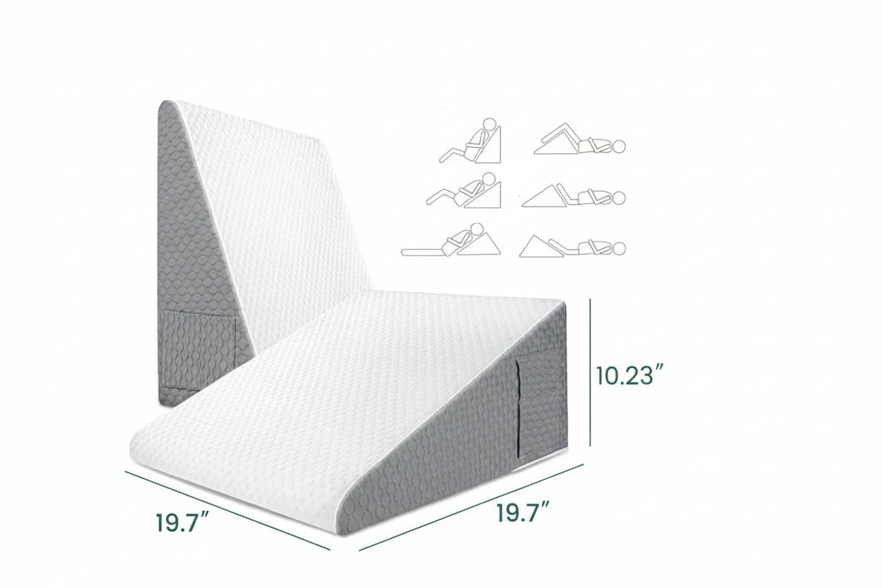 Maison Elmora | Ergonomic Triangular Foam Pillow with Dual-Layer Support | Optimal Comfort for Restful Sleep 2