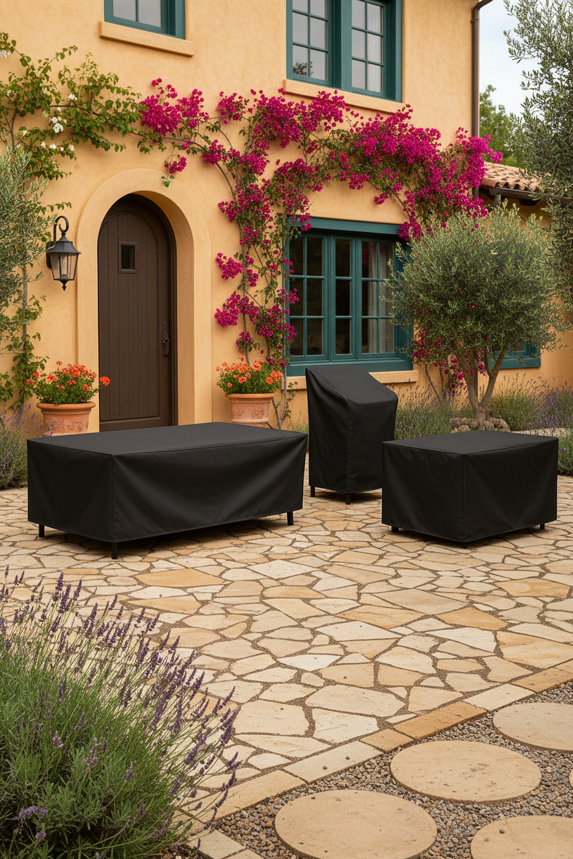 Maison Elmora | Garden Furniture Cover with Water-Repellent Polyester | All-Weather Protection for Longevity 1