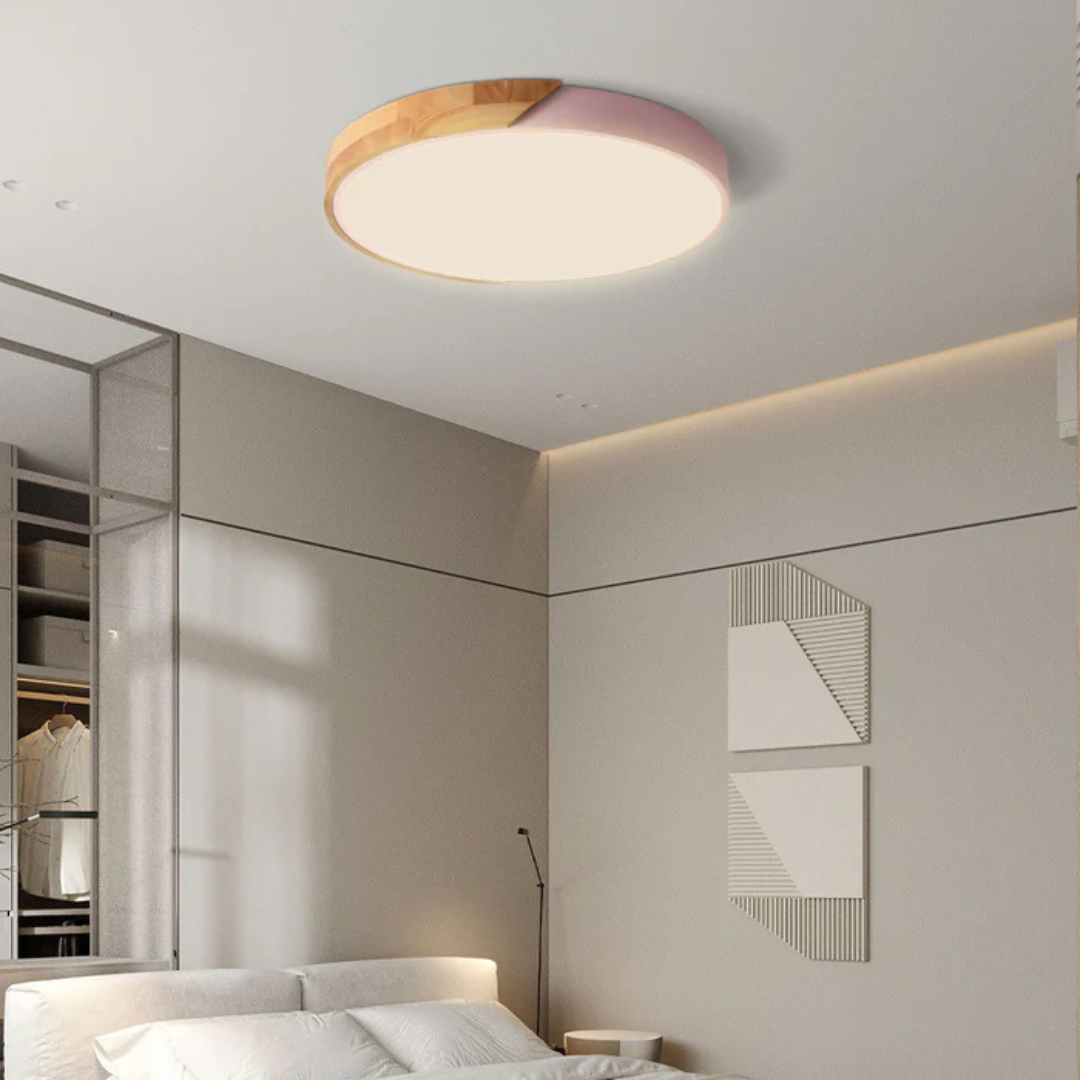 Maison Elmora | LED Ceiling Light with Natural Wood Finish | Elegant Scandinavian Design for Cozy Ambiance 6