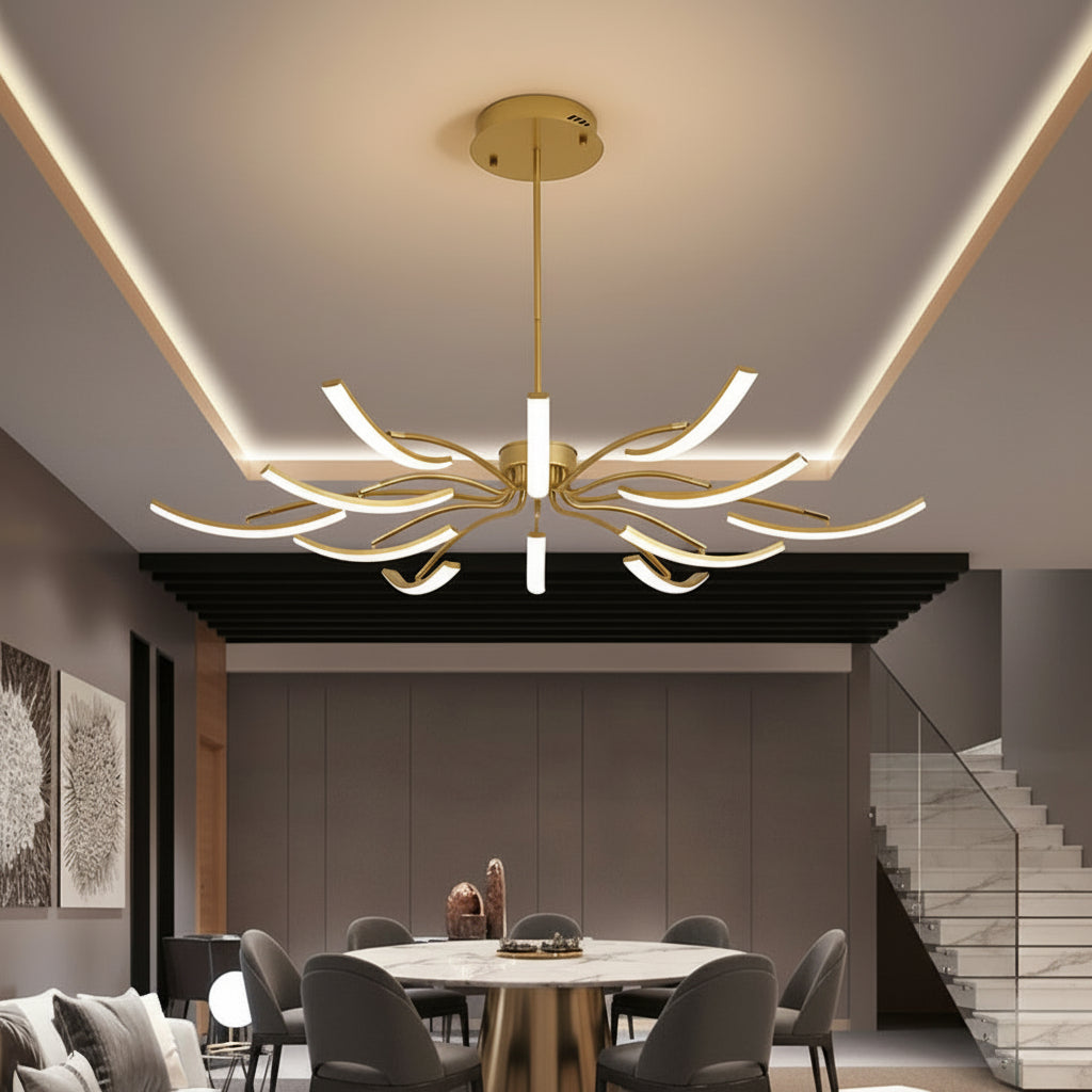 Maison Elmora | Modern Chandelier Light with Soft LED Glow | Elegant Design for Contemporary Spaces 1