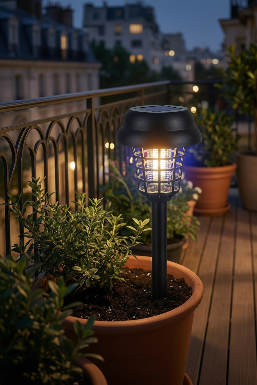Maison Elmora | Outdoor Solar Lamp with Anti-Mosquito Feature | Minimalist Design for Elegant Gardens 1