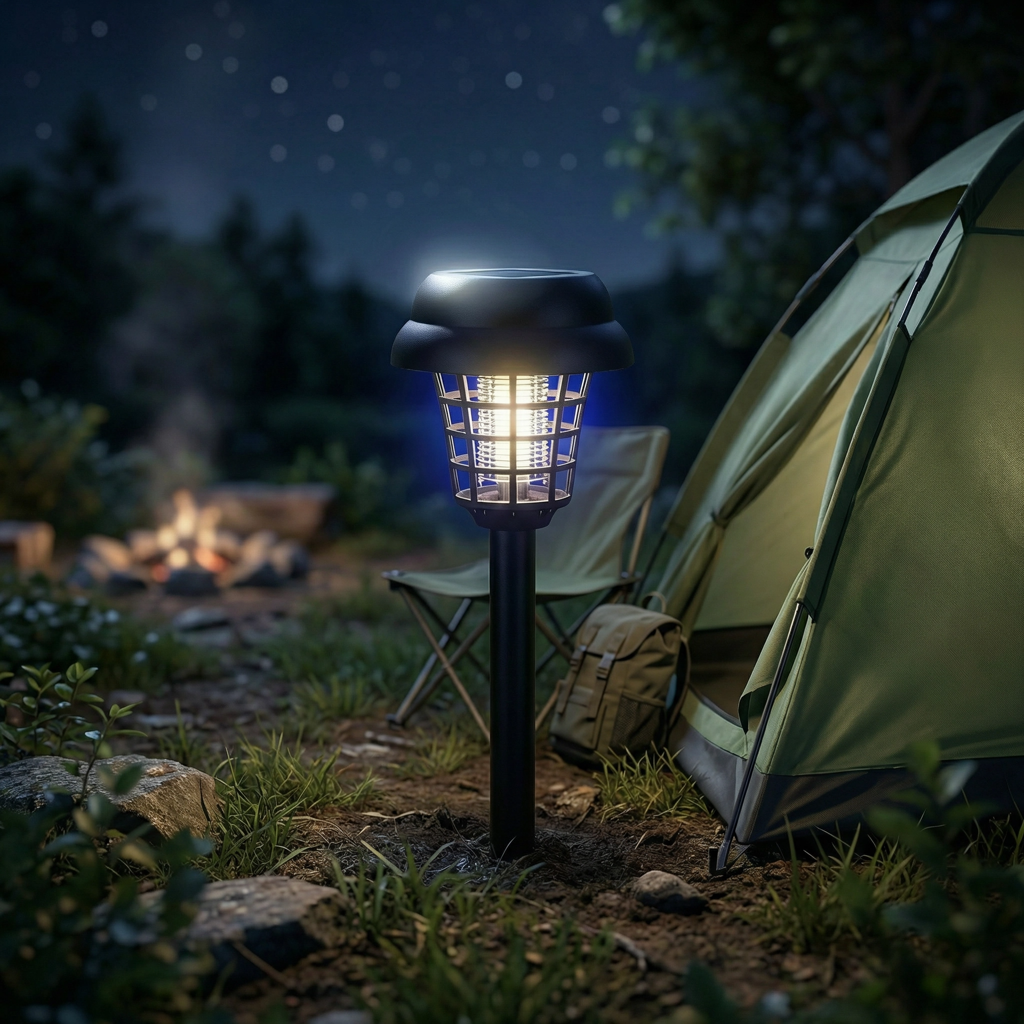 Maison Elmora | Outdoor Solar Lamp with Anti-Mosquito Feature | Minimalist Design for Elegant Gardens 4