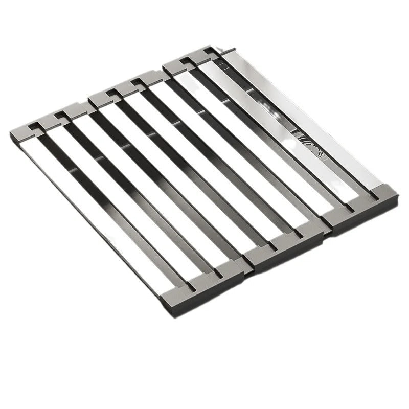 Maison Elmora | Stainless Steel Dish Drying Rack with Foldable Design | Space-Saving Solution for Kitchen Efficiency 4