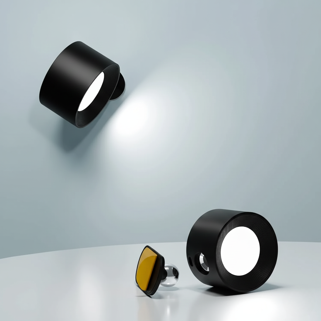 Maison Elmora | Wireless Minimalist Wall Light with 360° Rotation | Dimmable Design for Cozy Ambiance 2