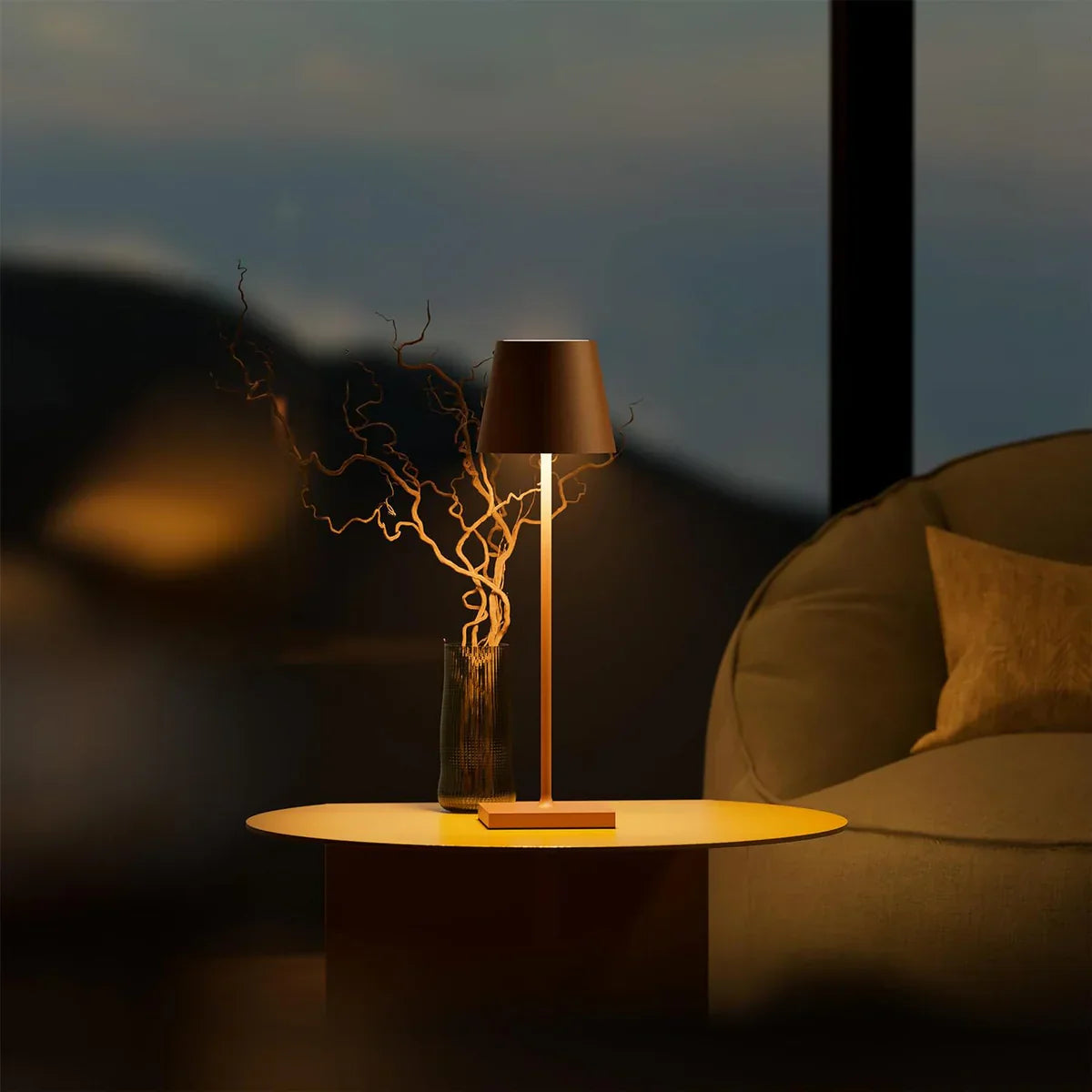LumiLuxe Table Lamp - Cordless Rechargeable LED Light