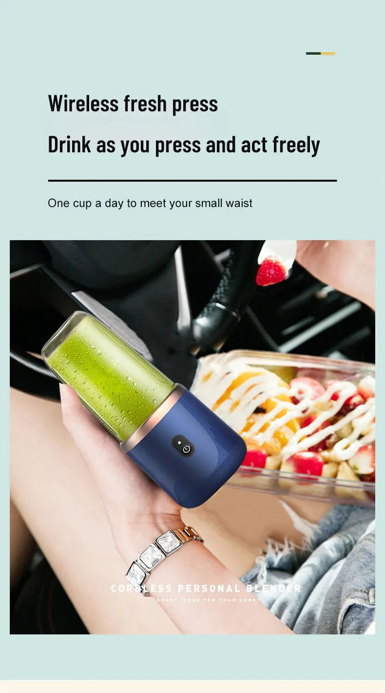 BlendMaster Portable - Cordless Personal Blender for Smoothies and Shakes