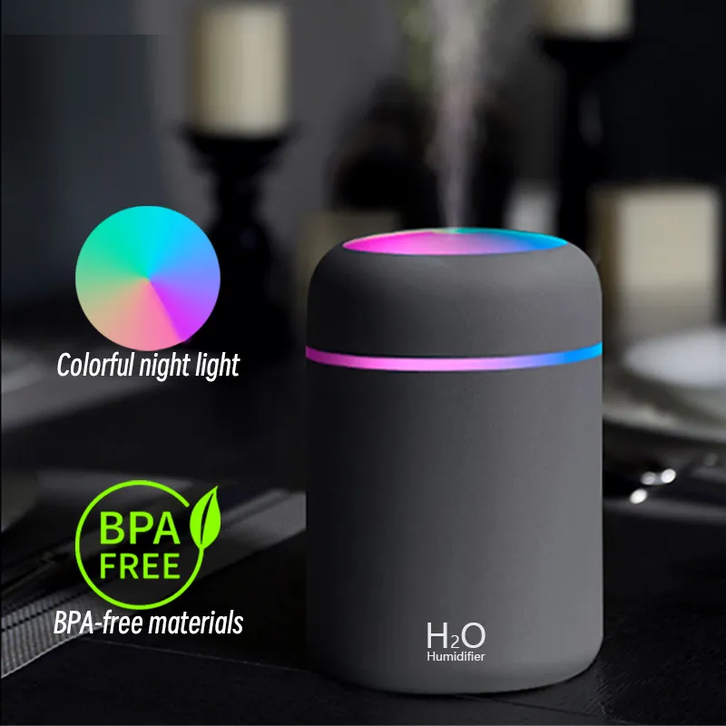 AirMist Mini - Compact USB Humidifier with Night Light