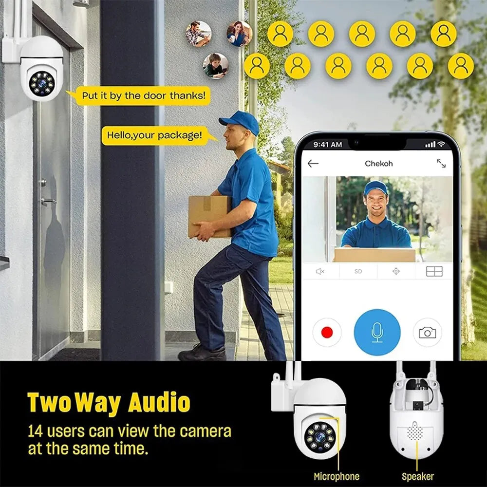 CamGuard - Smart WiFi Security Camera with Night Vision and Two-Way Audio