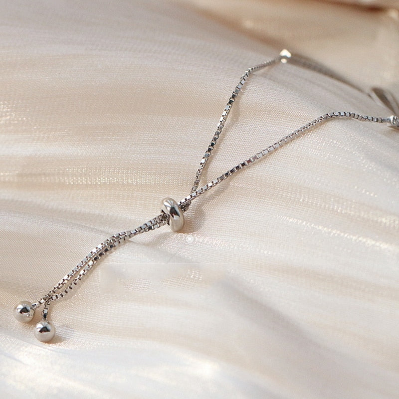 SparkleTennis Bracelet - Elegant Silver Bracelet with Zirconia Stones