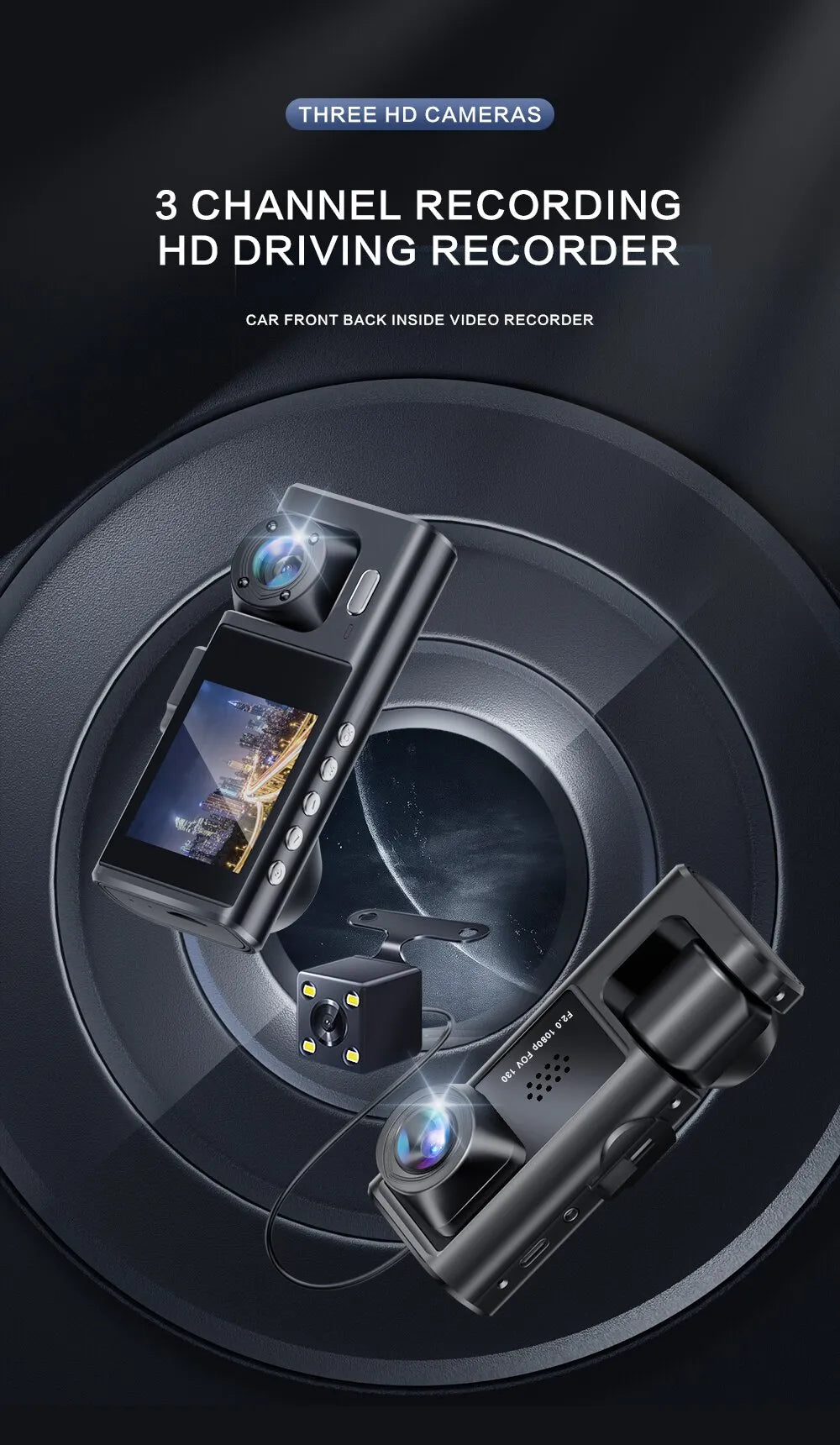 VisionPro - Dashcam with Night Vision & IR Tech