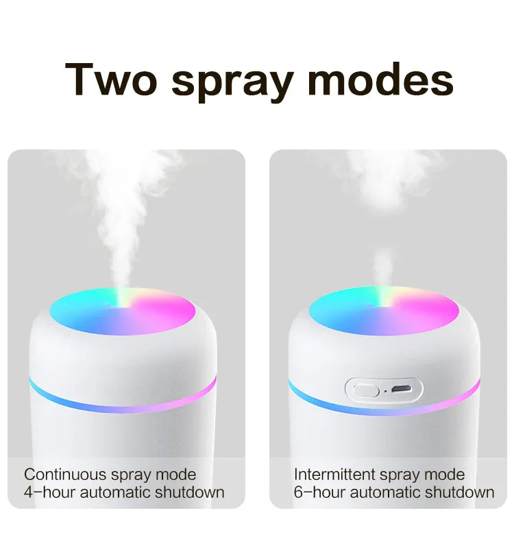 AirMist Mini - Compact USB Humidifier with Night Light