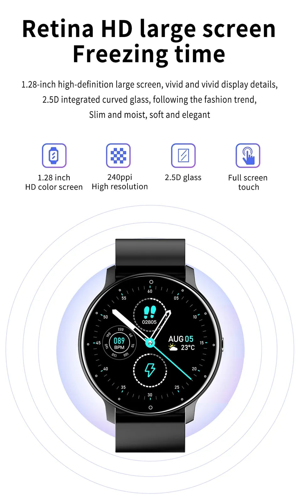 ActiveTrack Smartwatch - Stylish Fitness Tracker for Performance