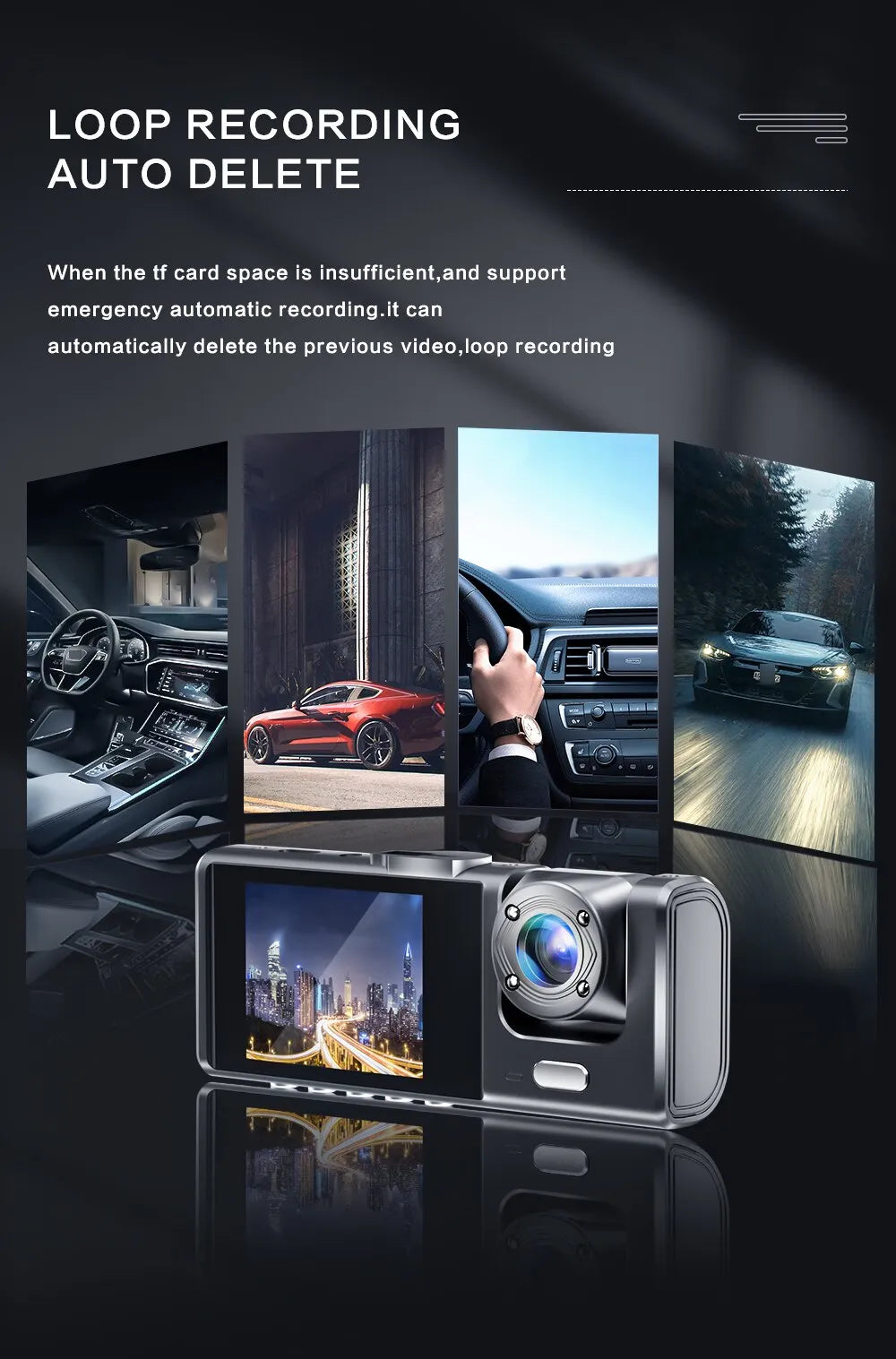 VisionPro - Dashcam with Night Vision & IR Tech
