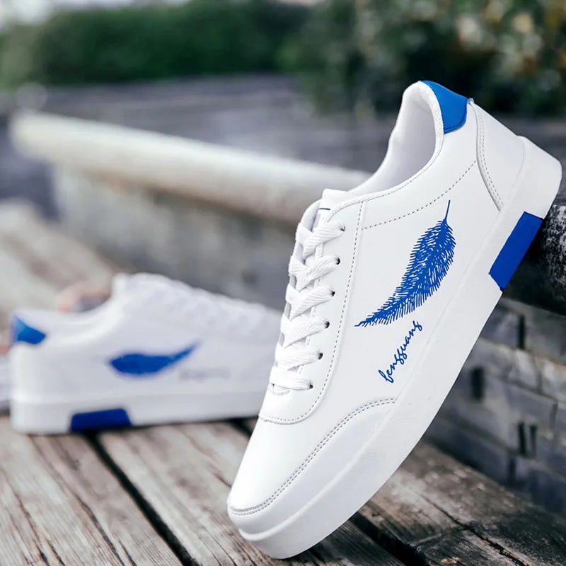 Men's Classic Vegan Leather Lace-Up Shoes - Stylish Lightweight Footwear for Everyday Comfort 11