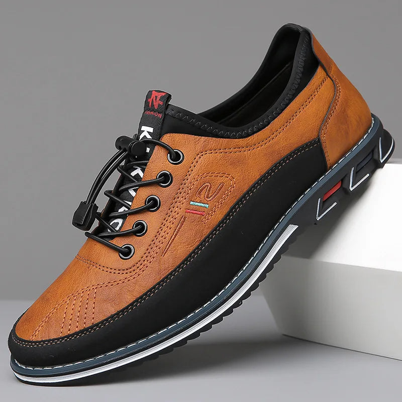 Men's Elegant Leather Shoes - Comfortable Footwear for Formal and Casual Occasions 0