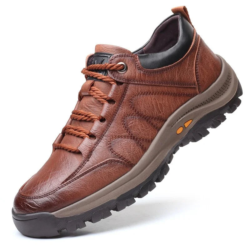 Men's Hand-Stitched Casual Shoes - Comfortable Ergonomic Footwear for Everyday Wear 0