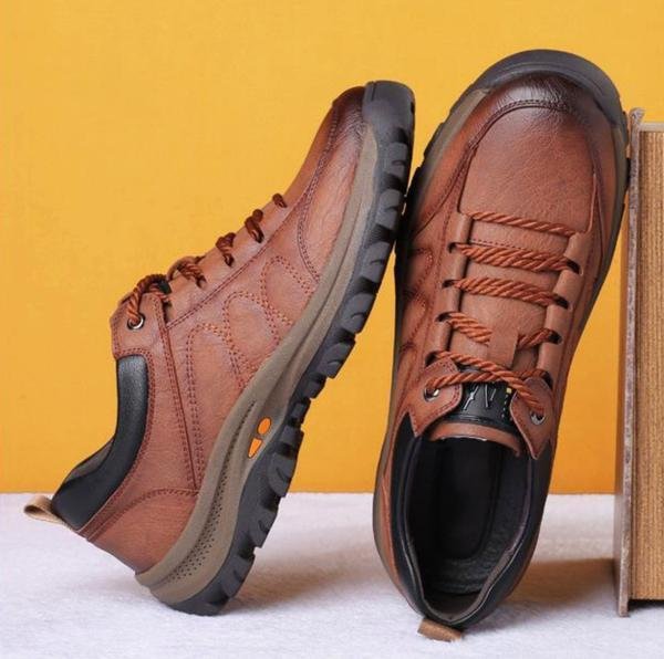 Men's Hand-Stitched Casual Shoes - Comfortable Ergonomic Footwear for Everyday Wear 5