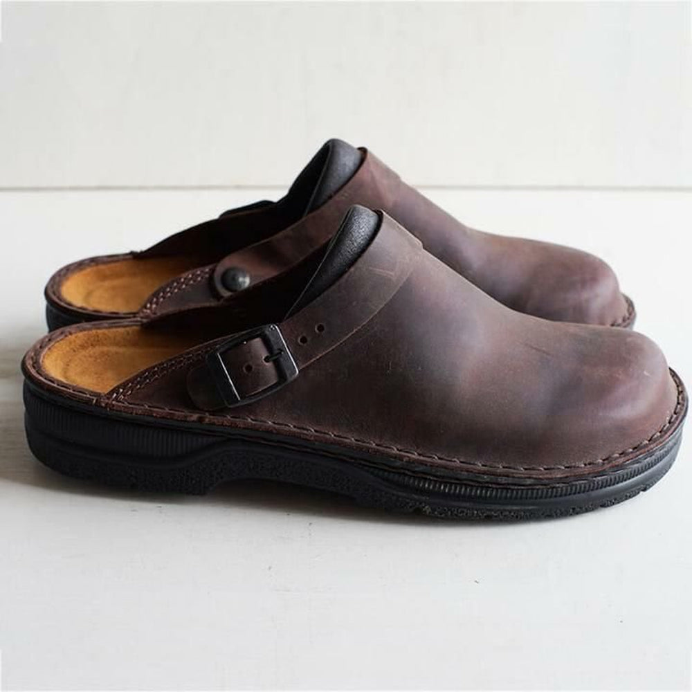 Men's Rustic Slip-On Clogs - Comfortable and Durable Everyday Footwear 6