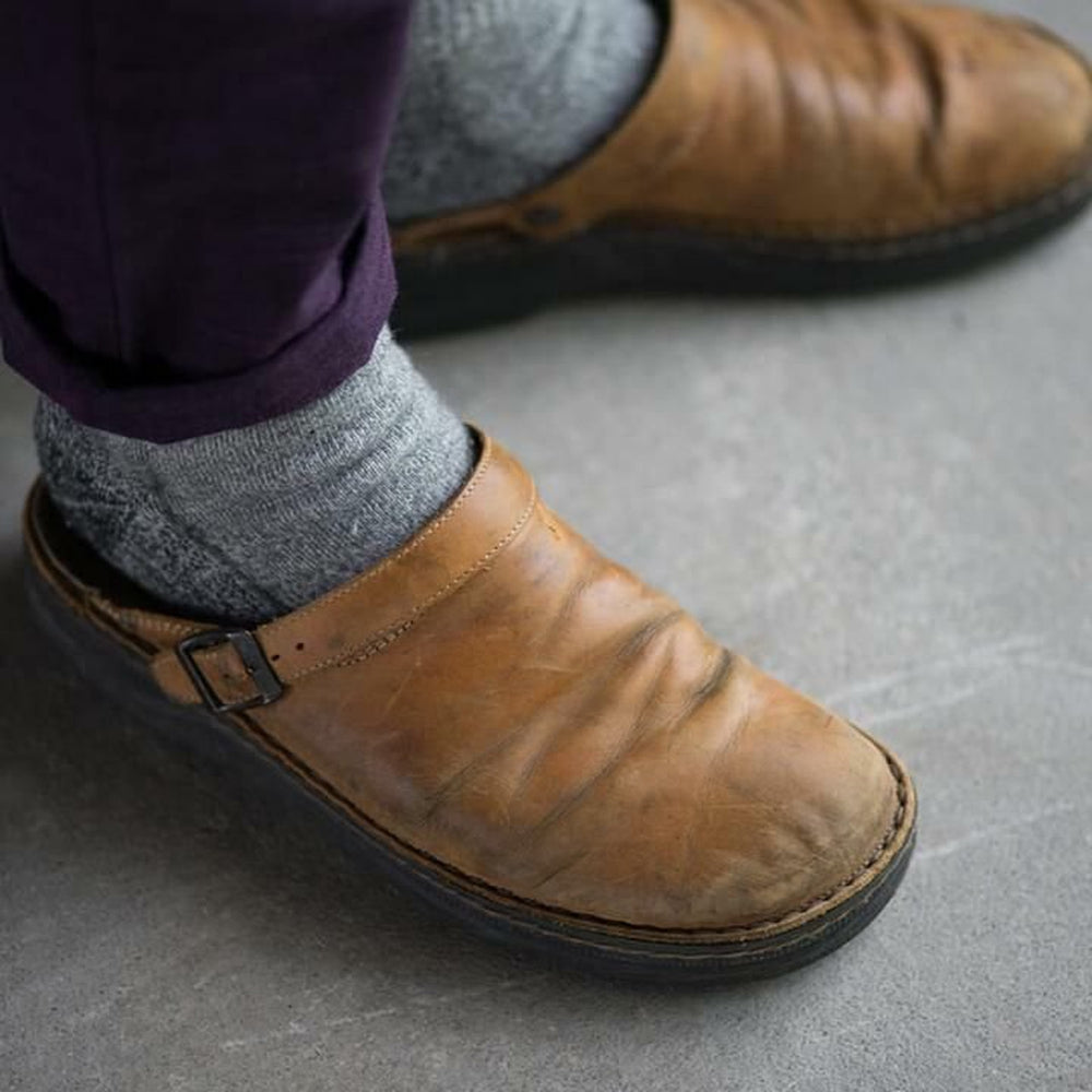 Men's Rustic Slip-On Clogs - Comfortable and Durable Everyday Footwear 7
