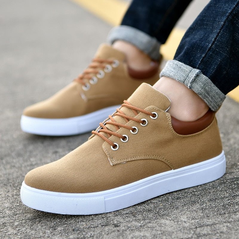 Men's Stylish Canvas Sneakers - Comfortable Trainers for Every Occasion 0