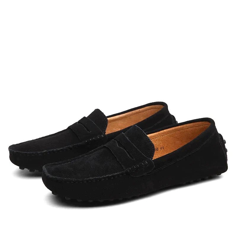Men's Suede Loafers - Chic Brown Slip-On Shoes for Versatile Everyday Style 5