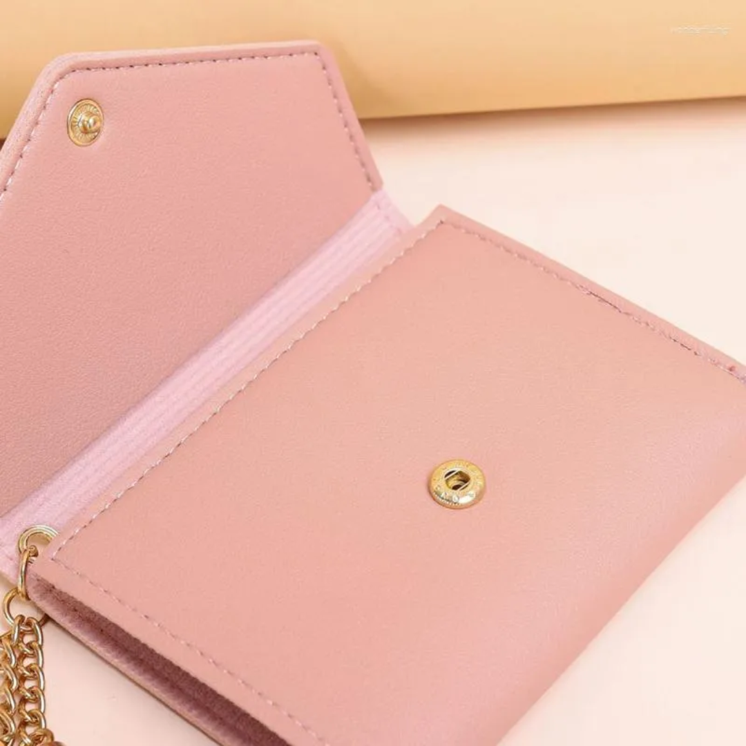 MiniPouch - Elegant Compact Wallet with Tassel Charm