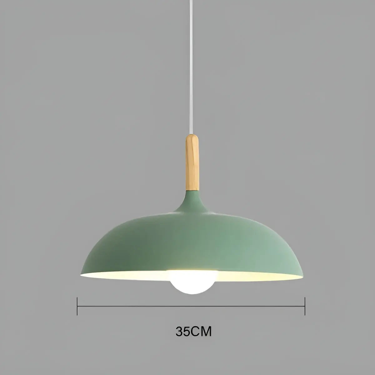 Scandinavian Oak LED Ceiling Lamp - Oak Pendant Ceiling