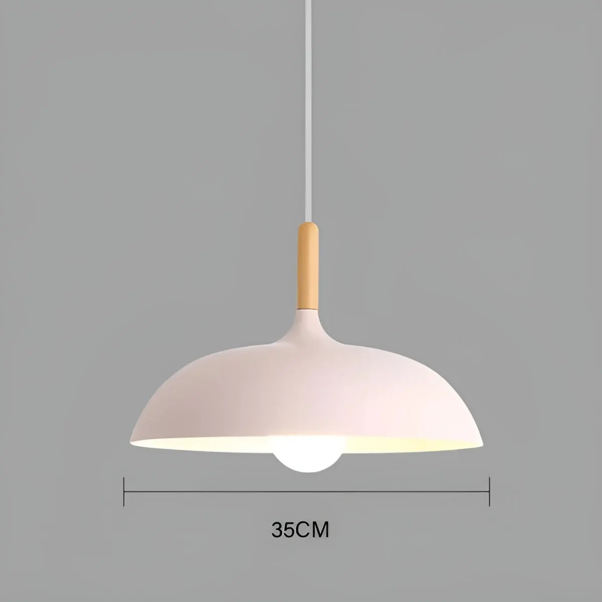 Scandinavian Oak LED Ceiling Lamp - Oak Pendant Ceiling