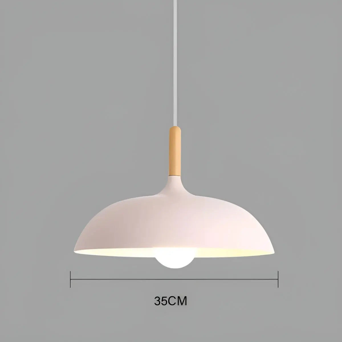 Scandinavian Oak LED Ceiling Lamp - Oak Pendant Ceiling