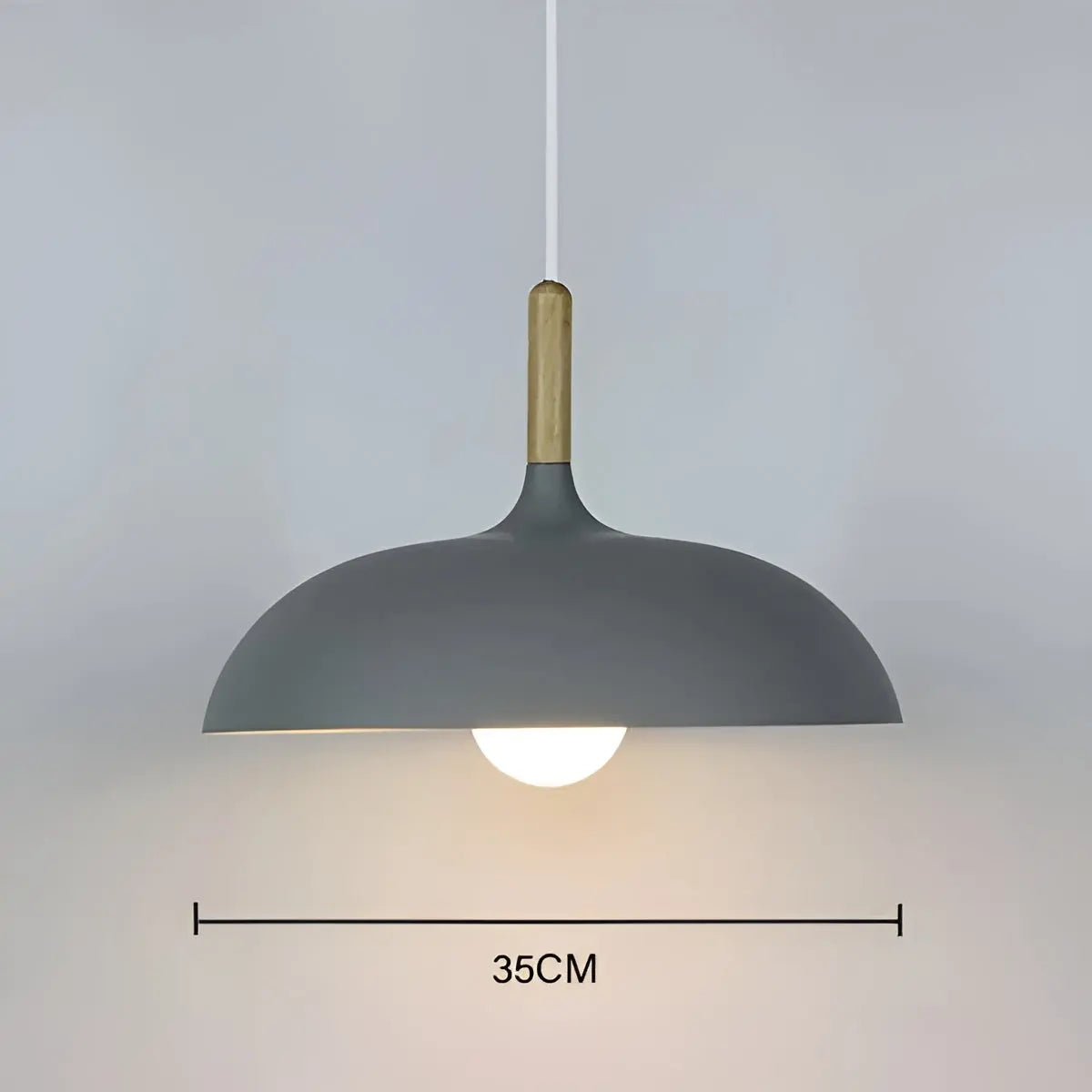 Scandinavian Oak LED Ceiling Lamp - Oak Pendant Ceiling