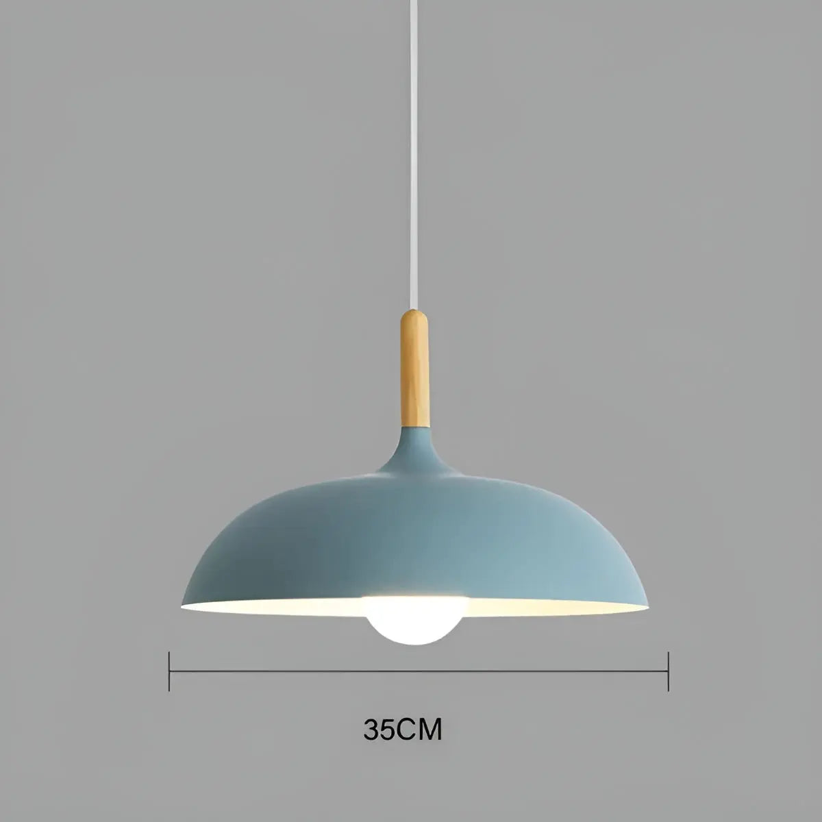 Scandinavian Oak LED Ceiling Lamp - Oak Pendant Ceiling