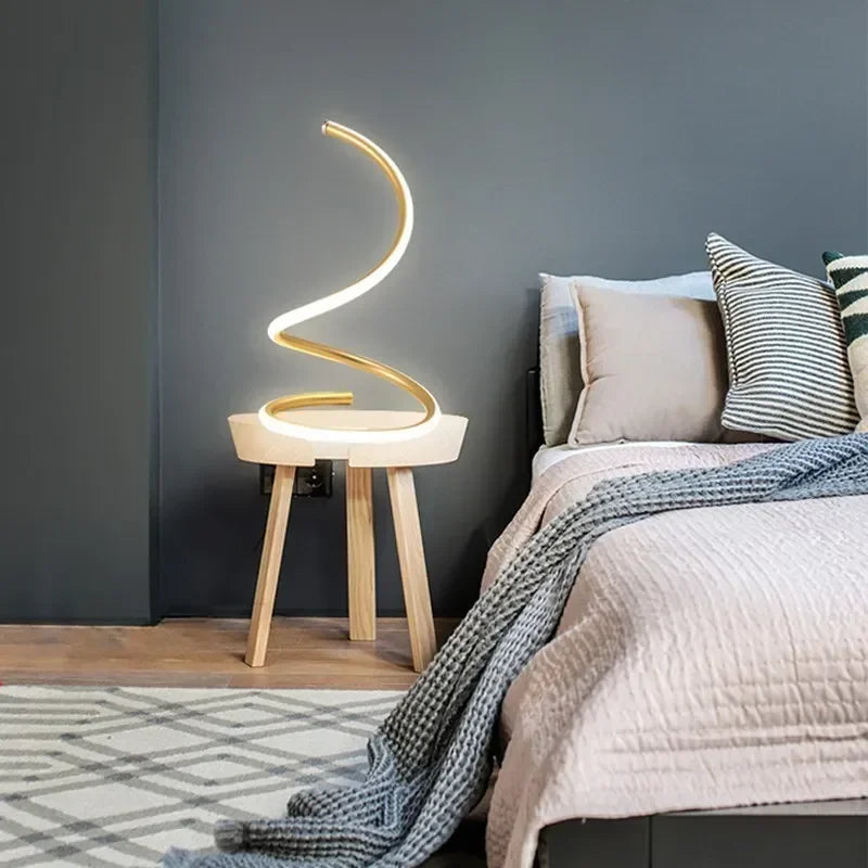 Minimalist LED Table Lamp - Adjustable Shade