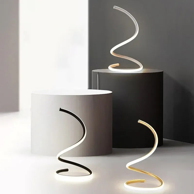 Minimalist LED Table Lamp - Adjustable Shade