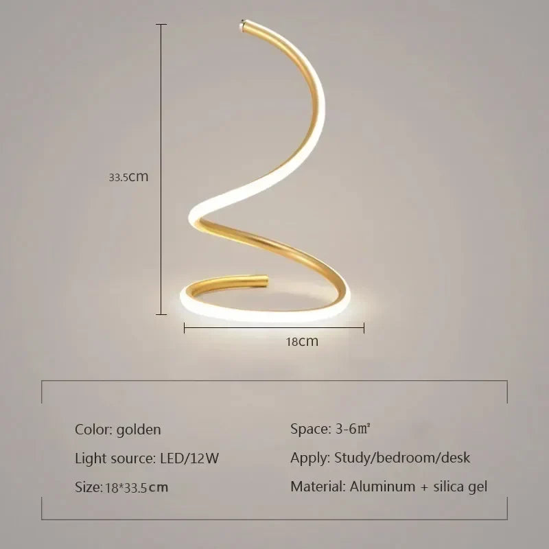 Minimalist LED Table Lamp - Adjustable Shade