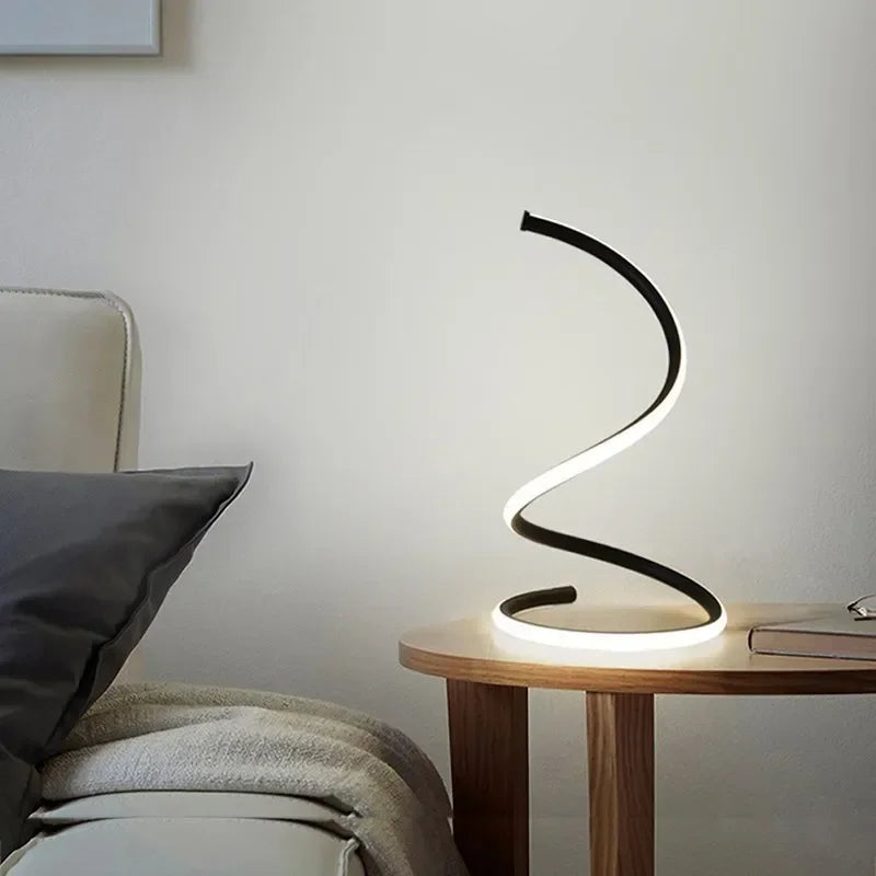 Minimalist LED Table Lamp - Adjustable Shade