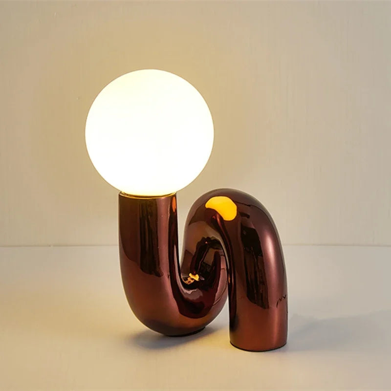 GlassSphere Table Lamp - Elegant Glass Ball Light