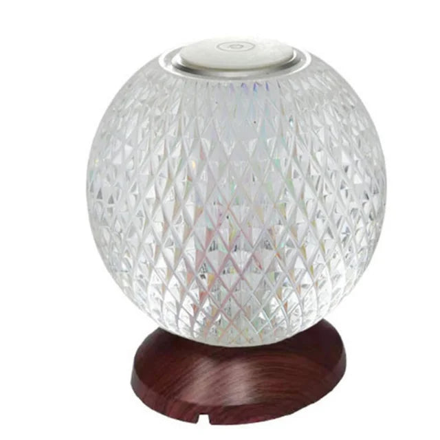 FlexiLuxe Crystal Table Lamp - Cordless LED Light