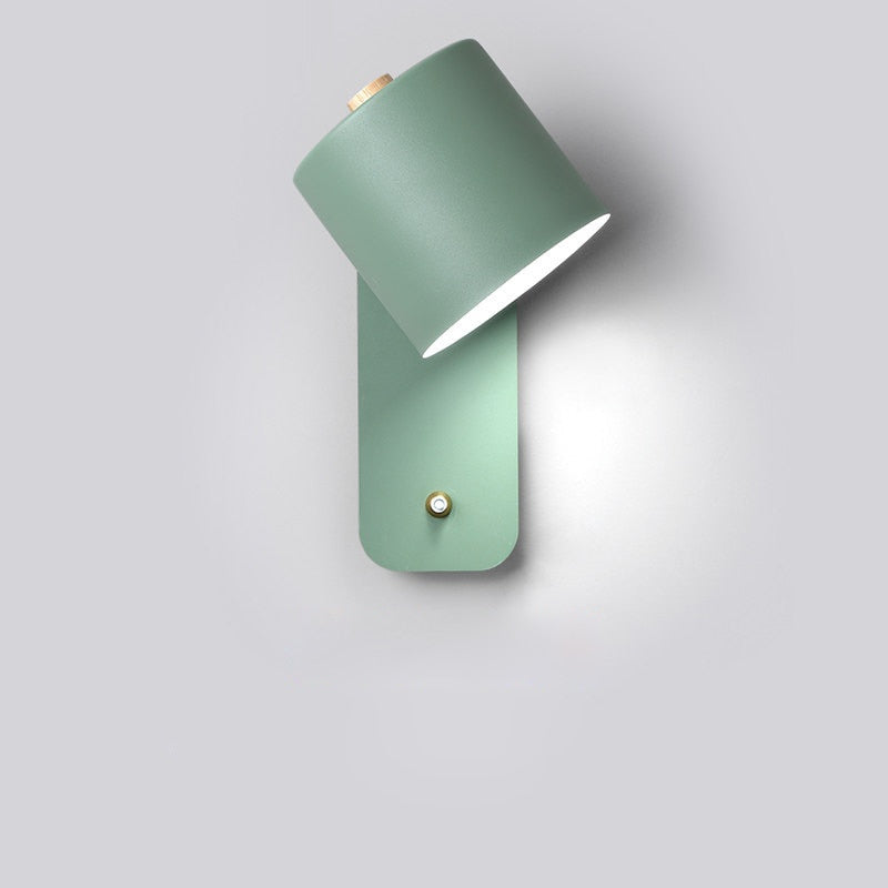 Modern LED Wall Light with Integrated Switch - Sleek Metal Design for Targeted Illumination 2