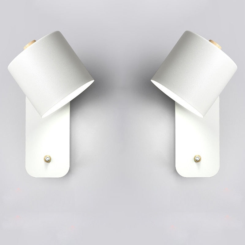 Modern LED Wall Light with Integrated Switch - Sleek Metal Design for Targeted Illumination 3