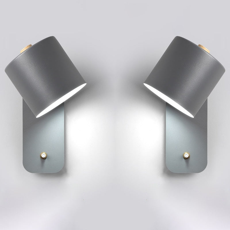Modern LED Wall Light with Integrated Switch - Sleek Metal Design for Targeted Illumination 4