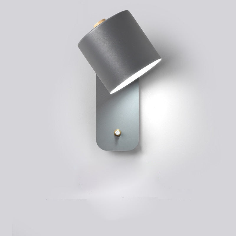 Modern LED Wall Light with Integrated Switch - Sleek Metal Design for Targeted Illumination 6