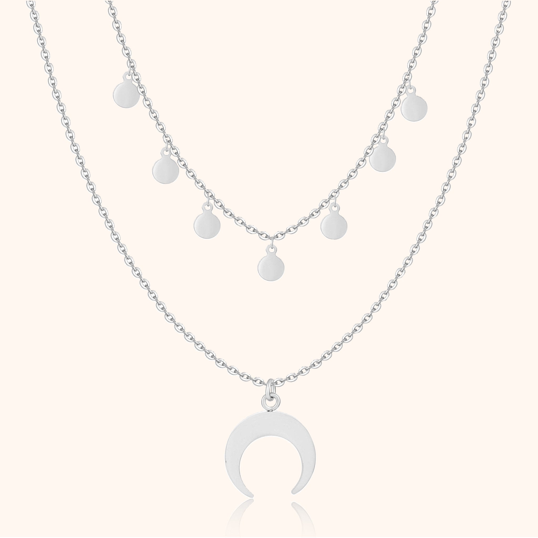 Luna - Crescent Layered Necklace for Women
