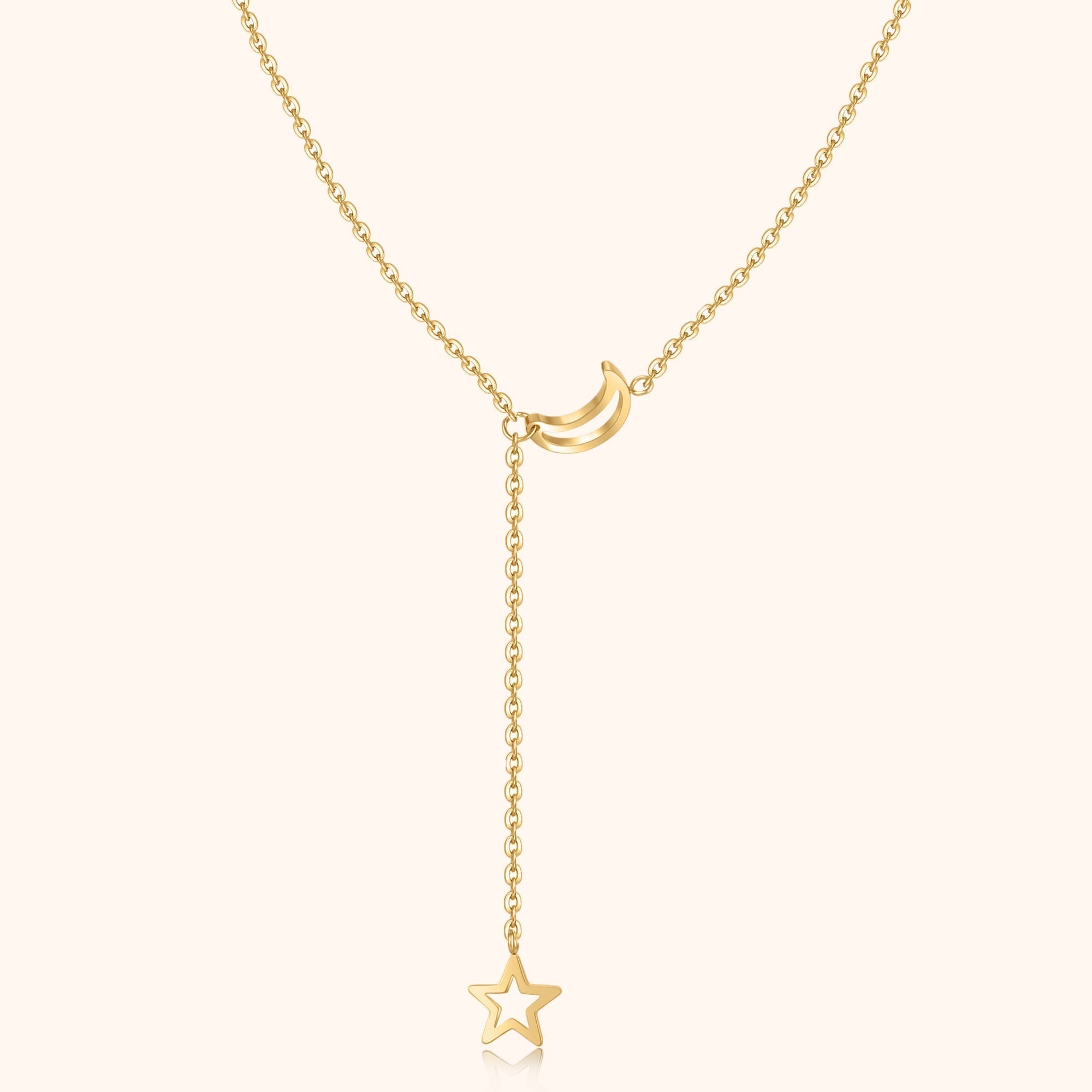 Nova Starlight Necklace — Moon & Star