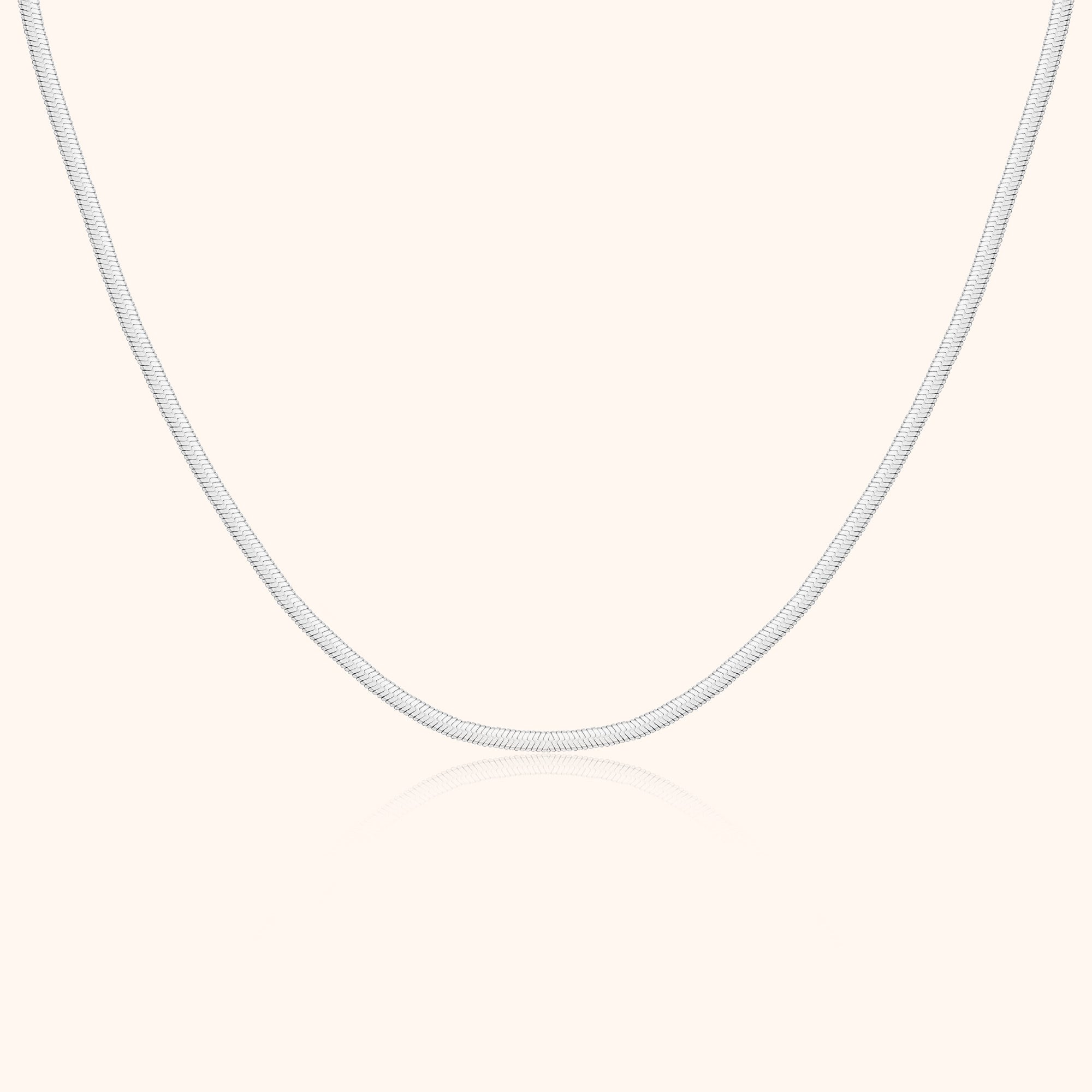 Elvira - Sleek Flat Chain Necklace for Women