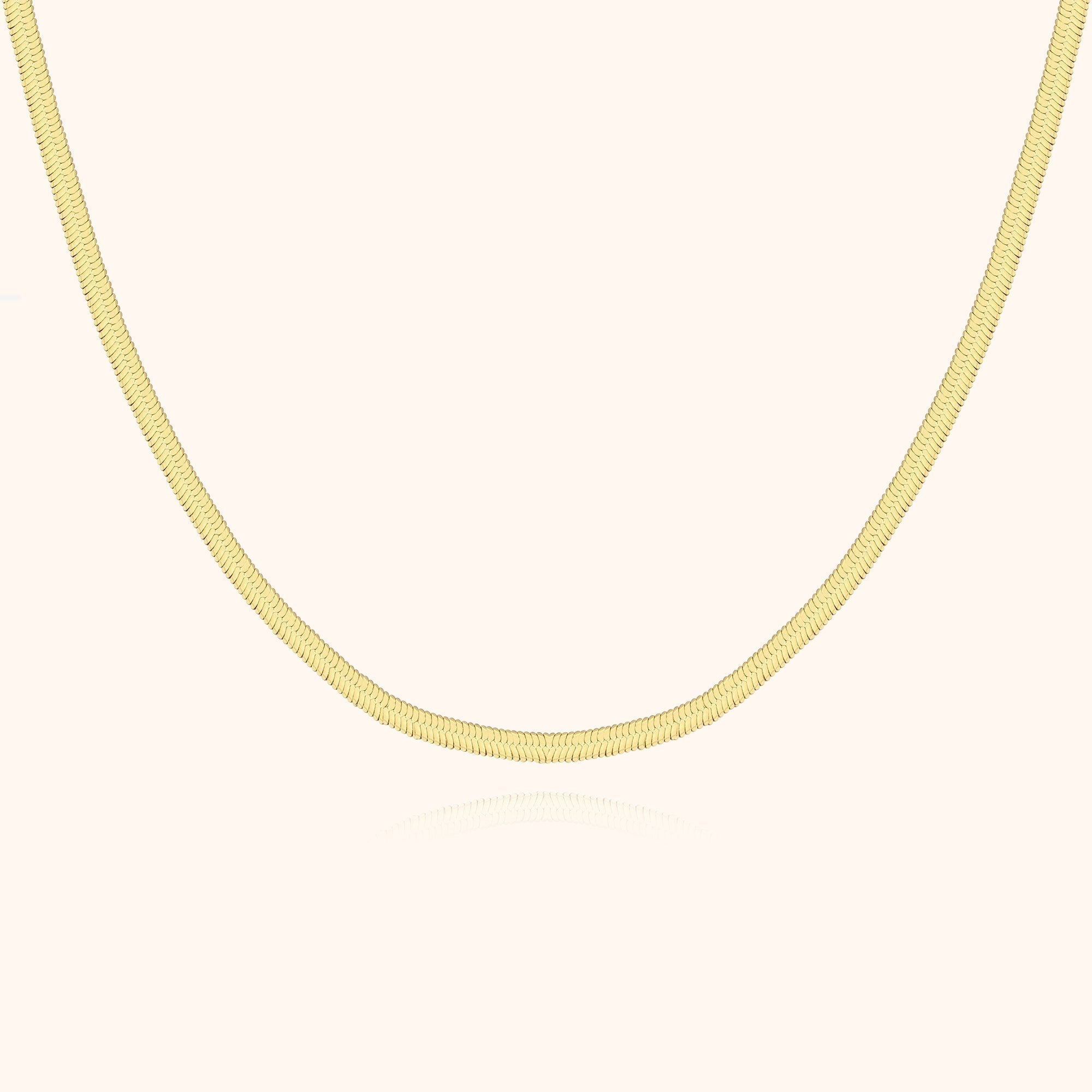 Helena - Sleek Flat Chain Necklace for Women
