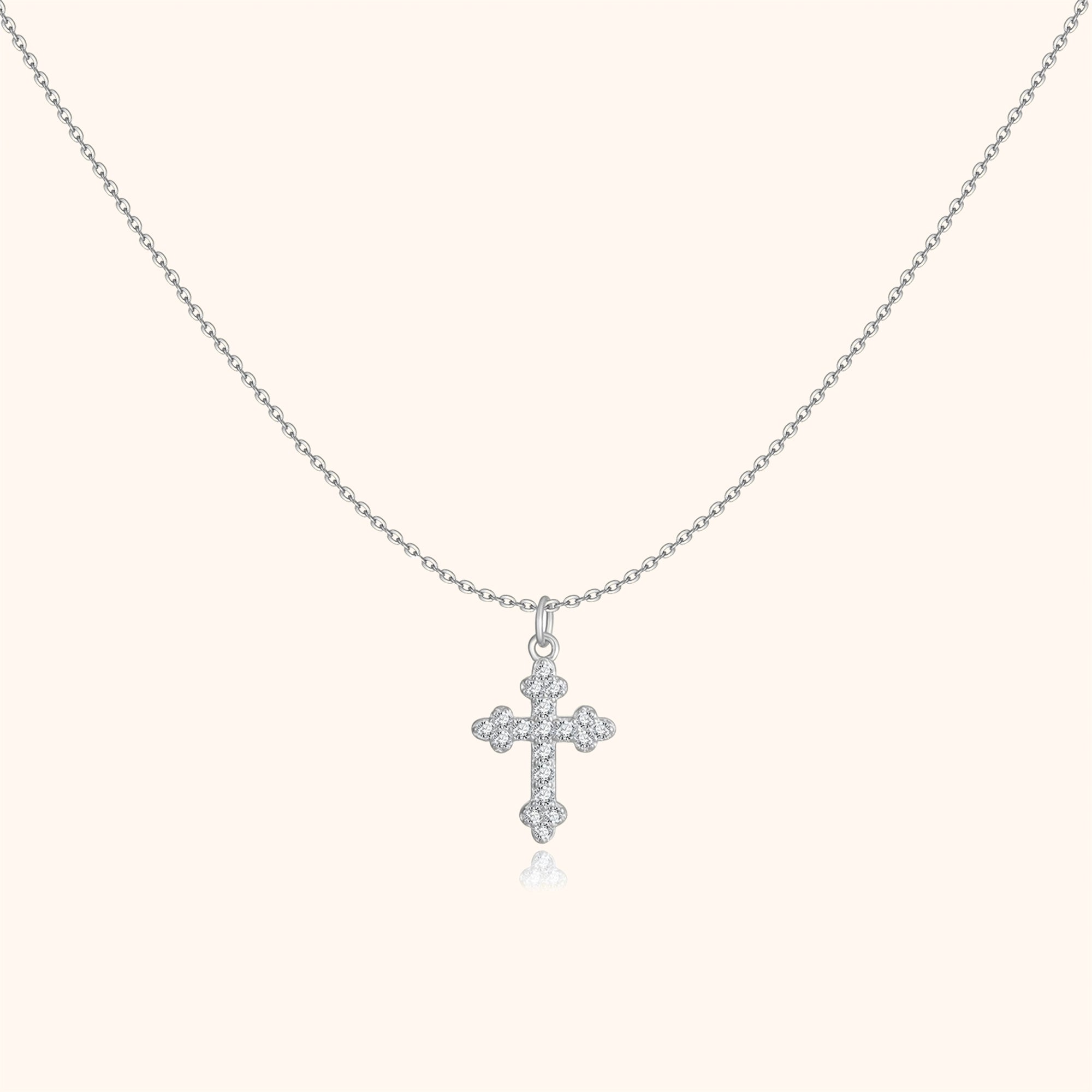 Clémence - Zirconia Cross Necklace for Women