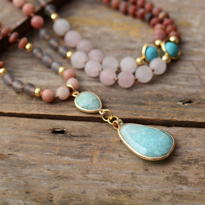 Aurielle - Pastel Mala Necklace for Women